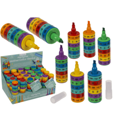 Textmarker Mathematik Genie sortiert