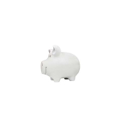 Spardose Schwein mittel weiß