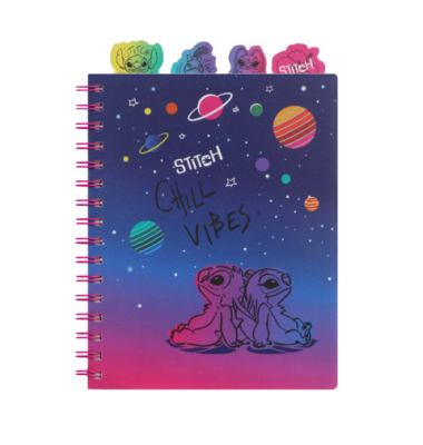 Notizbuch 91736ptr, Disney Stitch, bunt, A5, kariert, 80g, 50 Blatt / 100 Seiten