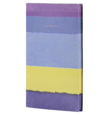 Notizbuch Stripes blueberry