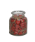 Behang Herz Mangoholz im Glas rot