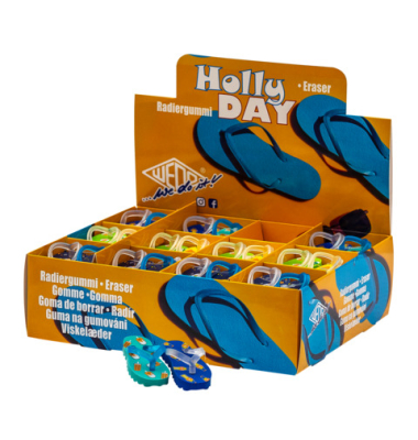 Radierer Hollyday FlipFlop sortiert