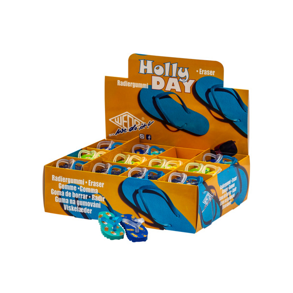 36 Stück WEDO Radierer Hollyday FlipFlop sortiert 4003801874395 WEDO
