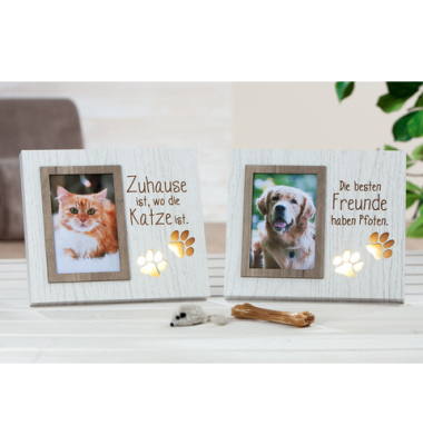 Bilderrahmen LED HundKatze sortiert Bilderrahmen LED HundKatze sortiert