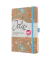 Buchkalender J6807, Jolie, braun, blau, rot, orange, 1 Woche / 2 Seiten, 13,5x20,3cm (A5), 2027