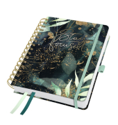 Spiralbuchkalender A5 2026 Glam.Leaves