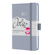 Buchkalender J6406, Jolie, flieder, 1 Woche / 2 Seiten, 9,5x15cm (A6), 2026