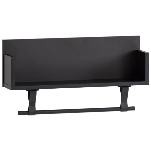 4027181121405 - Wandregal SCHILDMEYER Ella Breite 59 cm schwarz (schwarzmatt) Regale B H T 598cm x 315cm x 135cm FSC-zertifizierter Holzwerkstoff Mit Kleiderstange aus Kunststoff und Schlaufen aus Leder B598cm H315cm T135cm 4027181121405 - Wandregal SCHILDMEYER Ella Breite 59 cm schwarz (schwarzmatt) Regale B H T 598cm x 315cm x 135cm FSC-zertifizierter Holzwerkstoff Mit Kleiderstange aus Kunststoff und Schlaufen aus Leder B598cm H315cm T135cm