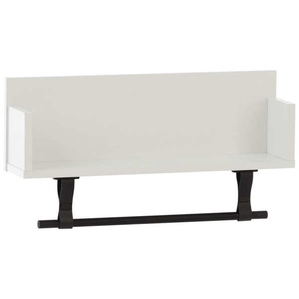 4027181121412 - Wandregal SCHILDMEYER Ella Breite 59 cm weiß (mattweiß) B598cm H315cm T135cm FSC-zertifizierter Holzwerkstoff Regale Mit Kleiderstange aus Kunststoff und Schlaufen aus Leder 4027181121412 - Wandregal SCHILDMEYER Ella Breite 59 cm weiß (mattweiß) B598cm H315cm T135cm FSC-zertifizierter Holzwerkstoff Regale Mit Kleiderstange aus Kunststoff und Schlaufen aus Leder