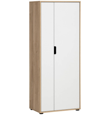 Aktenschrank Emmik Emmik, 702041 weiß, eiche 3 Fachböden 62,1 x 41,0 x 163,6 cm