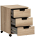 Emmik Emmik Rollcontainer weiß-eiche 3 Auszüge 40,0 x 50,0 x 57,0 cm