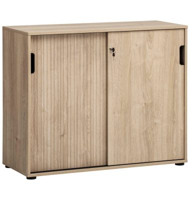 Schiebetürenschrank Emmik Emmik, 702042 eiche 1 Fachboden 100,1 x 41,0 x 83,6 cm