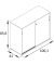 Schiebetürenschrank Emmik Emmik, 702042 eiche 1 Fachboden 100,1 x 41,0 x 83,6 cm