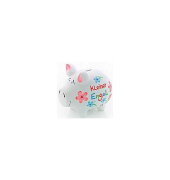 Spardose Schwein (klein) 10042197 , "Blumen/Schriftzug Kleiner Engel"