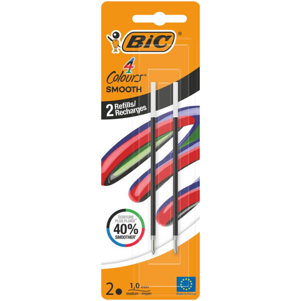3086123763326 - 4 Colours Smooth Kugelschreibermine M schwarz 3086123763326 2 Stück 3086123763326 - 4 Colours Smooth Kugelschreibermine M schwarz 3086123763326 2 Stück
