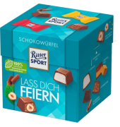 Schokowürfel lass dich feiern Schokolade 22 Pralinen