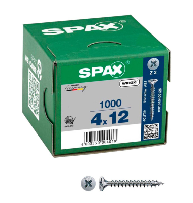 Universalschrauben Z2 Senkkopf WIROX 1081010400125 4 mm x 12 mm