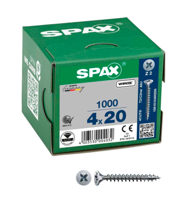 Universalschrauben Z2 Senkkopf WIROX 1081010400205 4 mm x 20 mm