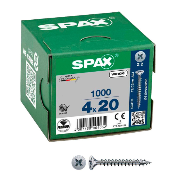 4003530004032 - Universalschrauben Z2 Senkkopf WIROX 1081010400205 4 mm x 20 mm 4003530004032 1000 Stück 4003530004032 - Universalschrauben Z2 Senkkopf WIROX 1081010400205 4 mm x 20 mm 4003530004032 1000 Stück