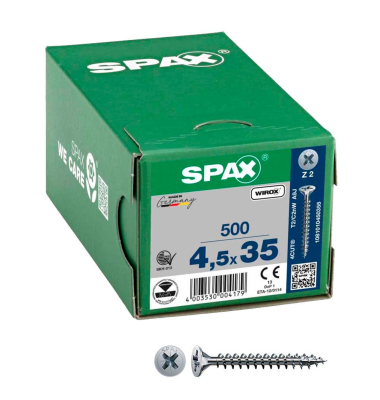 Universalschrauben Z2 Senkkopf WIROX 1081010450355 4,5 mm x 35 mm