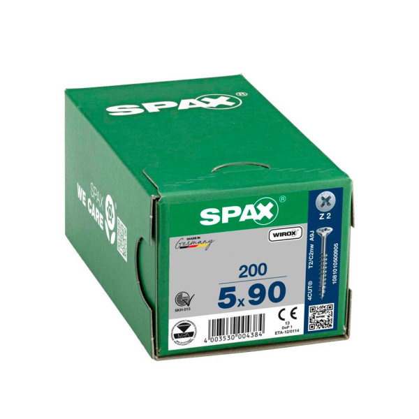 4003530004384 - Universalschrauben Z2 Senkkopf WIROX 1081010500905 5 mm x 90 mm 4003530004384 200 Stück 4003530004384 - Universalschrauben Z2 Senkkopf WIROX 1081010500905 5 mm x 90 mm 4003530004384 200 Stück