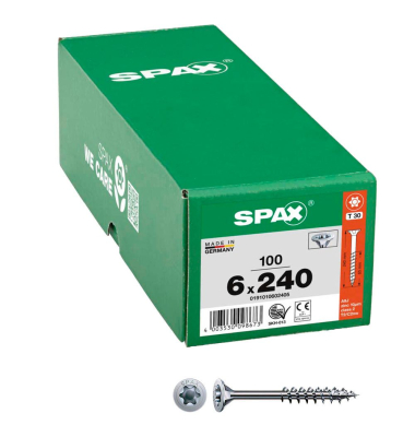 Universalschrauben T30 Senkkopf WIROX 0191010602405 6 mm x 240 mm