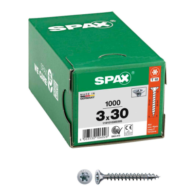 Universalschrauben T10 Senkkopf WIROX 1191010300305 3 mm x 30 mm