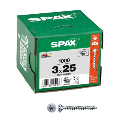 Universalschrauben T10 Senkkopf WIROX 1191010300255 3 mm x 25 mm