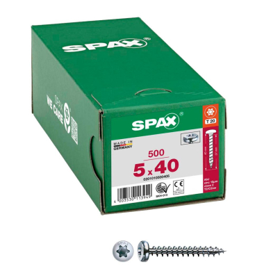 Universalschrauben T20 Halbrundkopf WIROX 0201010500405 5 mm x 40 mm