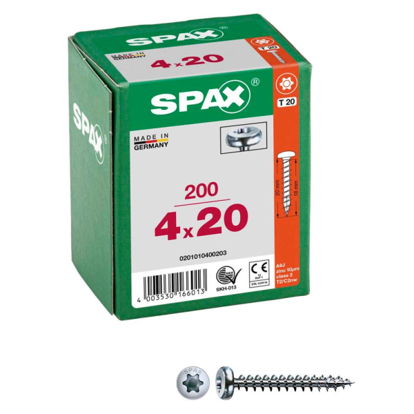 4003530166013 - Spax - Universalschraube T Te Bomb E 4 Cut T-Star Plus In T Galvanis Blank A2j - 0201010350123 0201010400203 4003530166013 - Spax - Universalschraube T Te Bomb E 4 Cut T-Star Plus In T Galvanis Blank A2j - 0201010350123 0201010400203