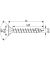 Universalschrauben T20 Senkkopf BLANK A2 1197000600503 6 mm x 50 mm