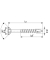 Fassadenschrauben T20 Linsensenkkopf A2 25170004507021 4,5 mm x 70 mm