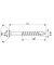 Fassadenschrauben T15 Linsensenkkopf A2 0467000450703 4,5 mm x 70 mm