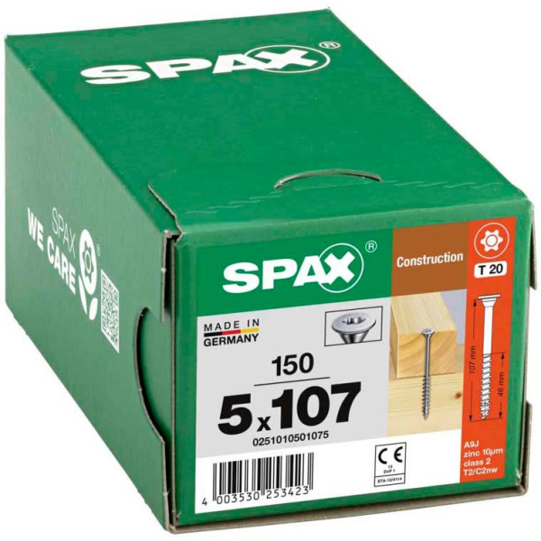 4003530253423 - Universalschrauben T20 Tellerkopf WIROX 0251010501075 5 mm x 107 mm 4003530253423 150 Stück 4003530253423 - Universalschrauben T20 Tellerkopf WIROX 0251010501075 5 mm x 107 mm 4003530253423 150 Stück