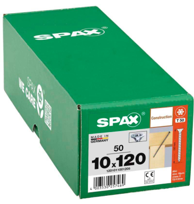 Holzbauschrauben T50 Senkkopf WIROX 1201011001205 10 mm x 120 mm