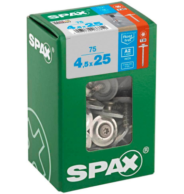 Spenglerschrauben T20 Linsensenkkopf A2 4577000450257 8 mm x 25 mm