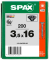 Universalschrauben T20 Senkkopf BLAX 1191040350163 3,5 mm x 16 mm