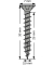 Universalschrauben T20 Senkkopf BLAX 1191040350303 3,5 mm x 30 mm