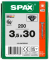 Universalschrauben T20 Senkkopf BLAX 1191040350303 3,5 mm x 30 mm