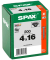 Universalschrauben T20 Senkkopf BLAX 1191040400163 4 mm x 16 mm