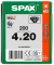Universalschrauben T20 Senkkopf BLAX 1191040400203 4 mm x 20 mm