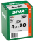 Universalschrauben T20 Senkkopf BLAX 1191040450203 4,5 mm x 20 mm