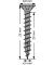 Universalschrauben T20 Senkkopf BLAX 1191040450253 4,5 mm x 25 mm