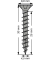Universalschrauben T20 Senkkopf BLAX 1191040450303 4,5 mm x 30 mm