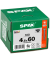 Universalschrauben T20 Senkkopf BLAX 1191040450603 4,5 mm x 60 mm
