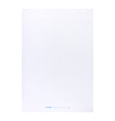 Flipchartblock Work 100050590, 68x99cm, kariert / blanko, 80g