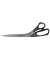 Papierschere Professional, Edelstahl, rostfrei, 26cm, schwarz