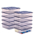 Aufbewahrungsbox 100135769, außen 32x40x11cm, Kunststoff transparent/blau