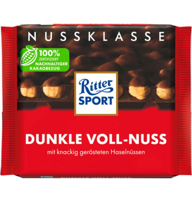 Dunkle Voll-Nuss Schokolade 100,0 g Dunkle Voll-Nuss Schokolade 100,0 g
