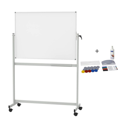 Stativdrehtafel-Whiteboard 6459284.SET, 120x90cm, kunststoffbeschichtet, Aluminiumrahmen Stativdrehtafel-Whiteboard 6459284.SET, 120x90cm, kunststoffbeschichtet, Aluminiumrahmen